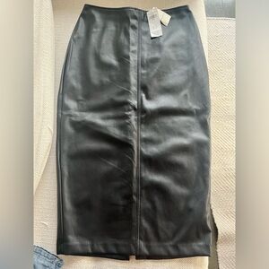Sexy, comfortable Black Vegan Leather skirt